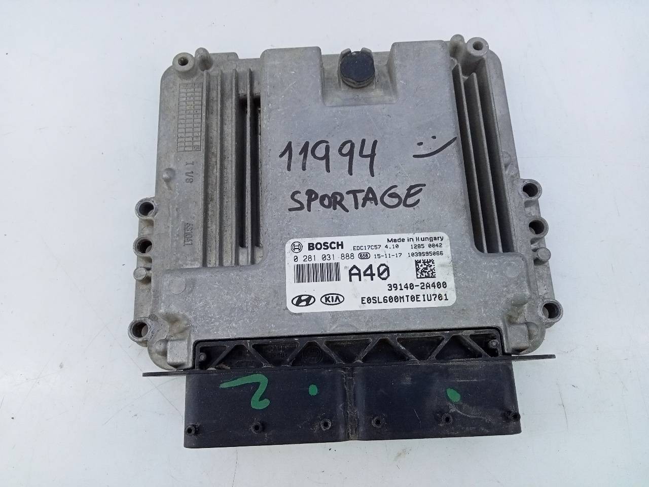 CENTRALITA MOTOR UCE KIA SPORTAGE 391402A400 / E3-A3-24-2 / 0281031888 391402A400E3A32420281031888