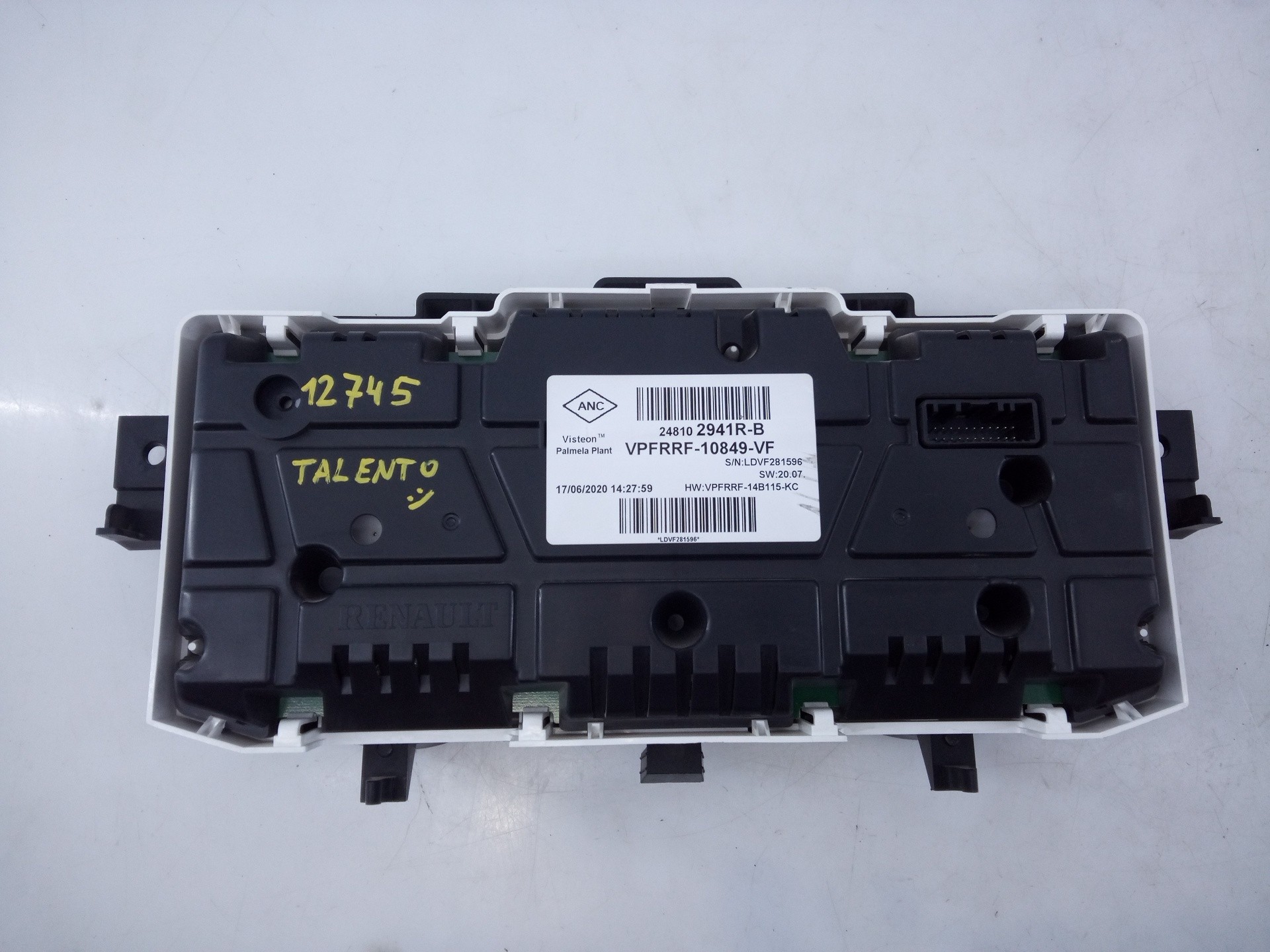 CUADRO INSTRUMENTOS FIAT TALENTO KASTEN (296) 248102941R / E3-A4-22-2 248102941RE3A4222 - Vista 2