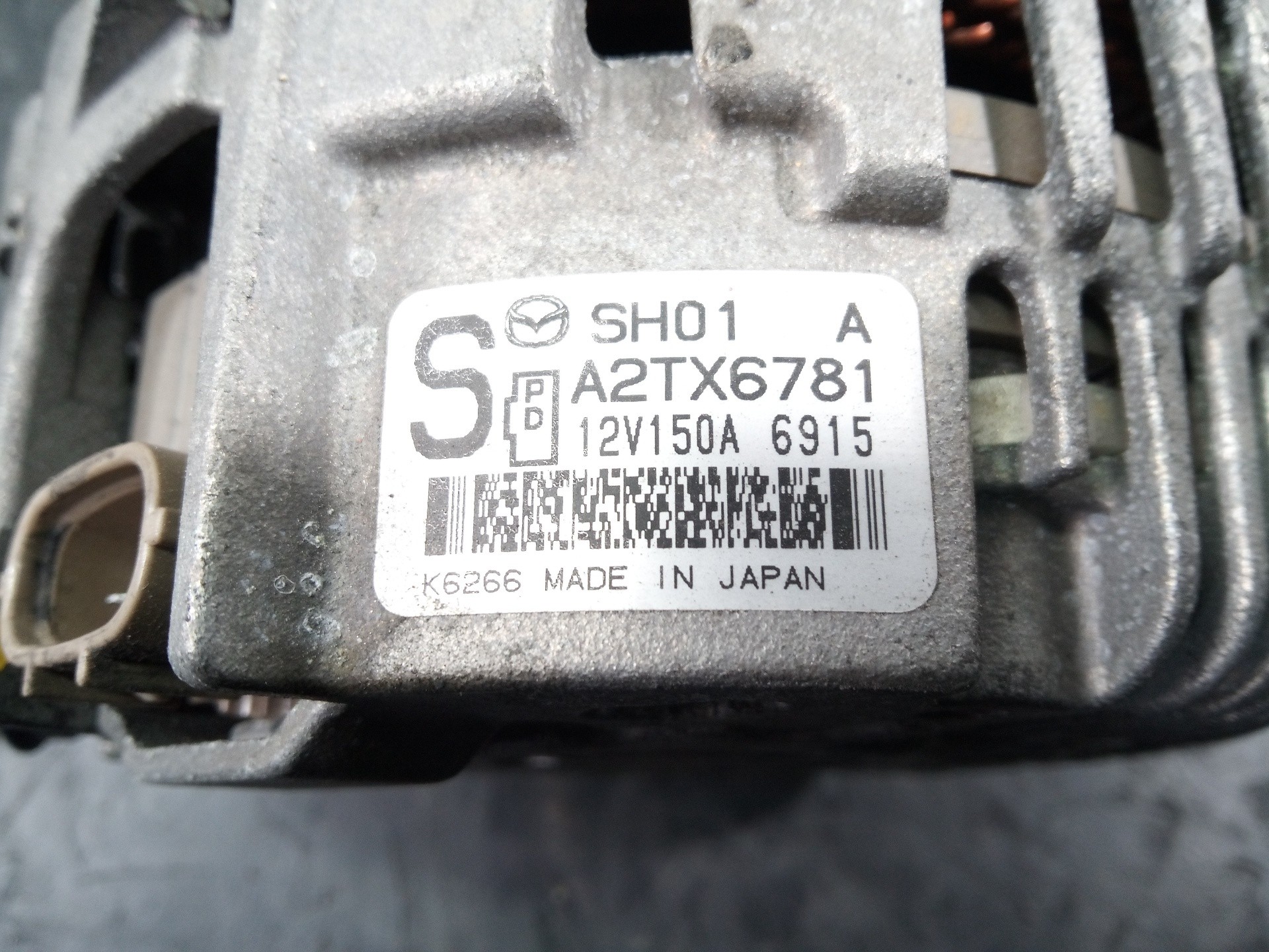ALTERNADOR MAZDA CX-5 A2TX6781 / P3-A4-19-3 A2TX6781P3A4193 - Vista 3