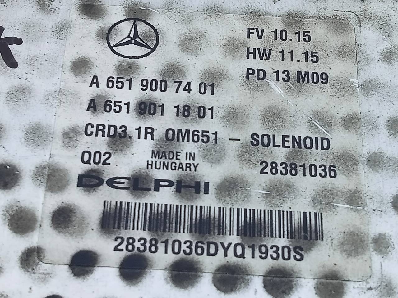 CENTRALITA MOTOR UCE MERCEDES-BENZ CLASE GLK (W204) GLK A6519007401 / E3-A1-7-1 / A6519011801 A6519007401E3A171A6519011801 - Vista 3