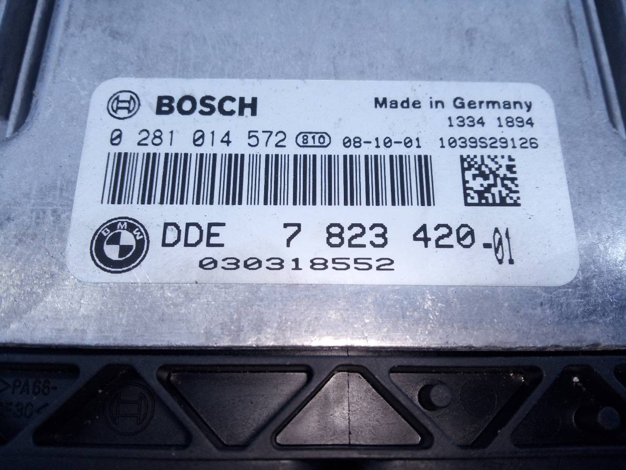 CENTRALITA MOTOR UCE BMW SERIE 3 COUPE (E92) 782342001 / E3-A2-30-3 / 0281014572 782342001E3A23030281014572 - Vista 3