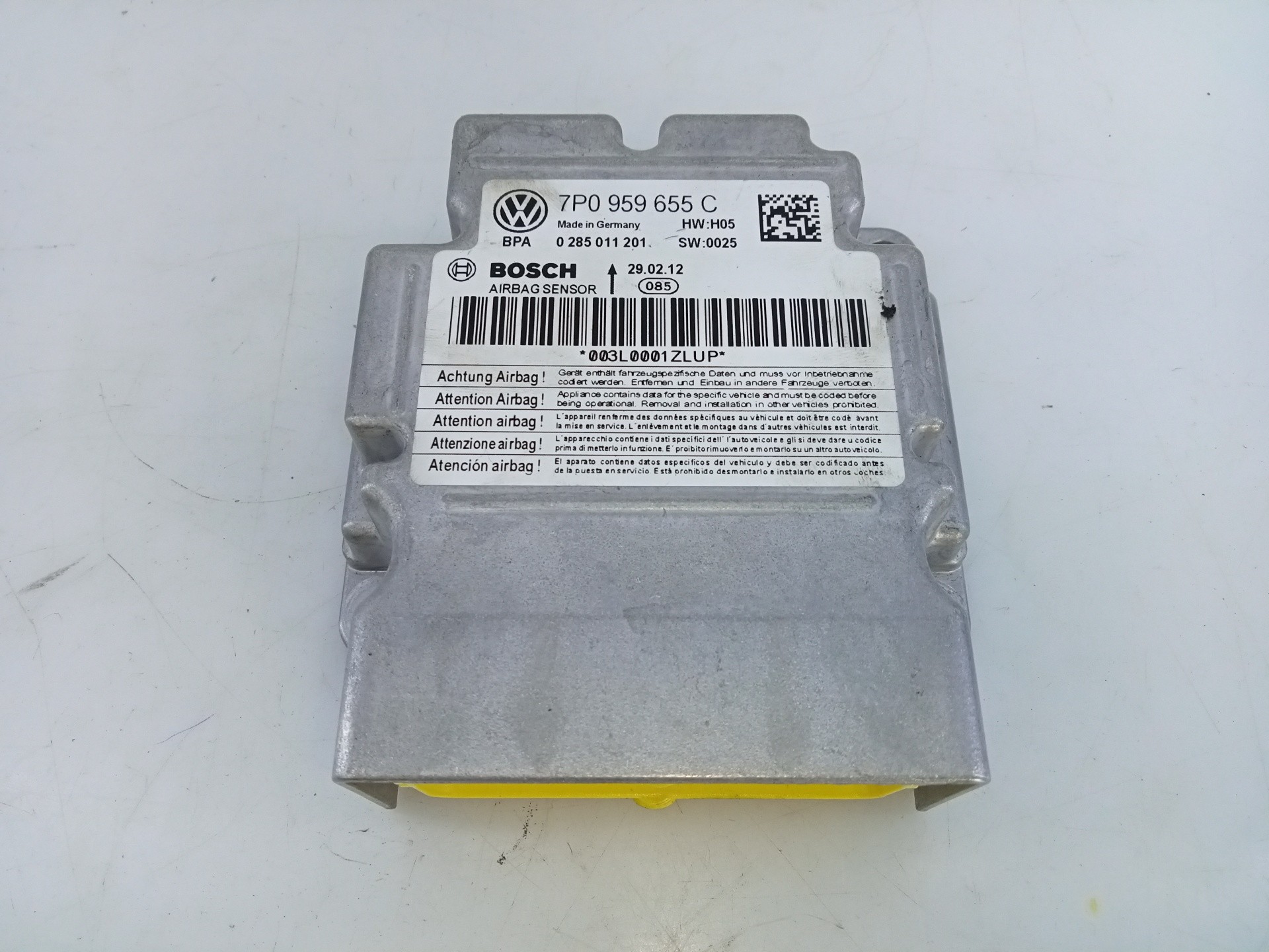 CENTRALITA AIRBAG PORSCHE CAYENNE (TYP 92AA) 7P0959655C / E3-B6-50-5 / 0285011201 7P0959655CE3B65050285011201