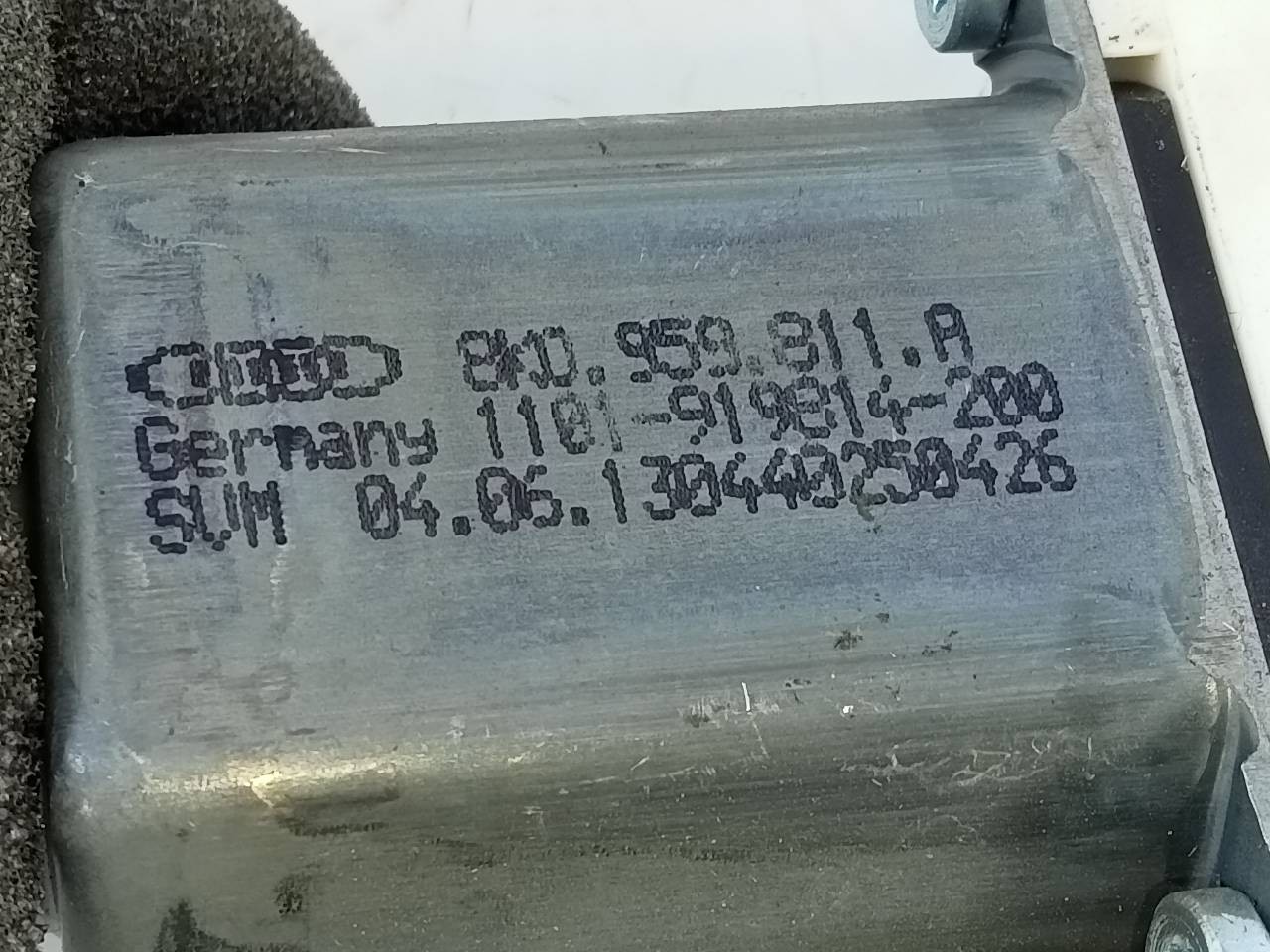 MOTOR ELEVALUNAS TRASERO IZQUIERDO SKODA SUPERB COMBI (3T5) 8K0959811A / E1-A5-51-1 8K0959811AE1A5511 - Vista 3