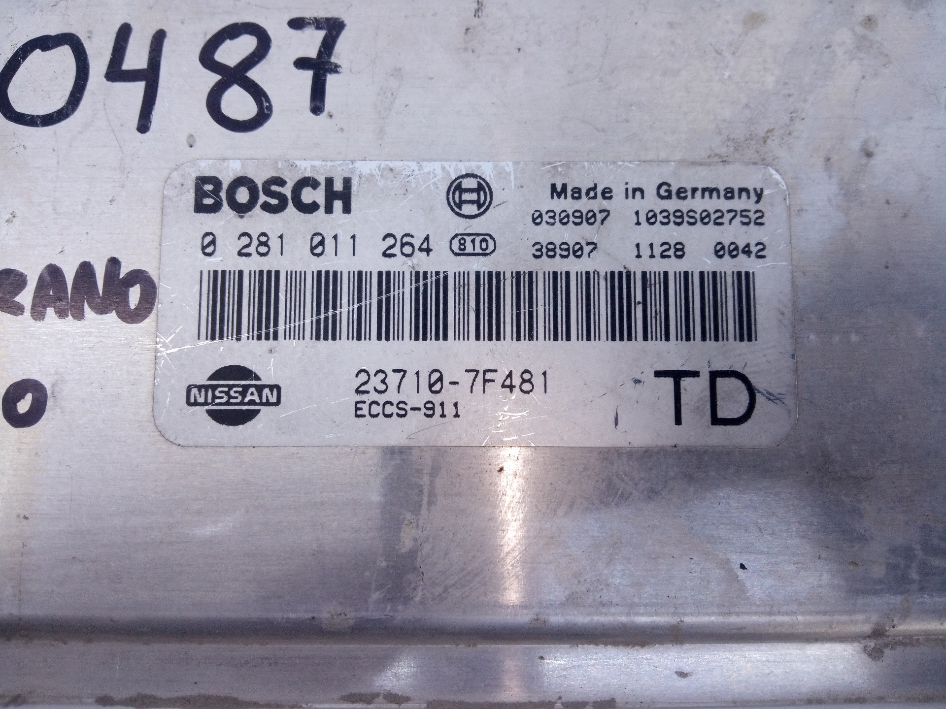 CENTRALITA MOTOR UCE NISSAN TERRANO/TERRANO.II (R20) 237107F481 / E3-B4-31-3 / 0281011264 237107F481E3B43130281011264 - Vista 2
