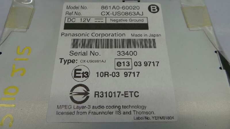 MODULO ELECTRONICO TOYOTA LAND CRUISER (J15) 861A060020 / E3-B2-3-2 861A060020E3B232 - Vista 2