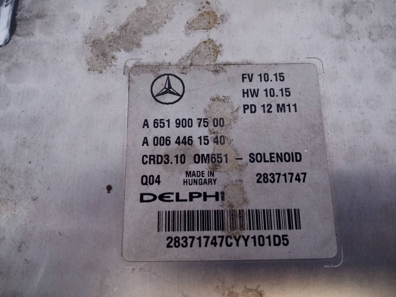 CENTRALITA MOTOR UCE MERCEDES-BENZ CLASE C (W204) LIM. A6519007500 / E3-A1-14-3 / A0064461540 A6519007500E3A1143A0064461540 - Vista 3