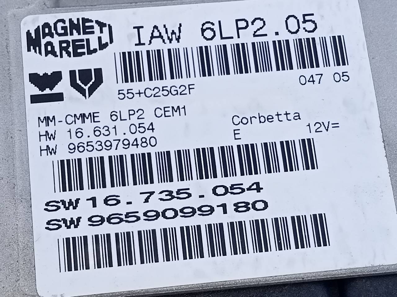 CENTRALITA MOTOR UCE CITROËN C4 BERLINA 96559099180 / E3-B2-30-3 / 9653979480 96559099180E3B23039653979480 - Vista 3