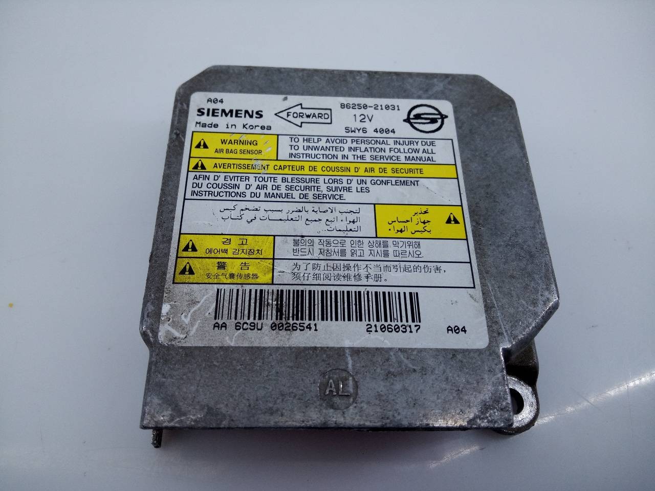 CENTRALITA AIRBAG SSANGYONG RODIUS 8625021031 / E3-A3-35-2 / 5WY64004 8625021031E3A33525WY64004
