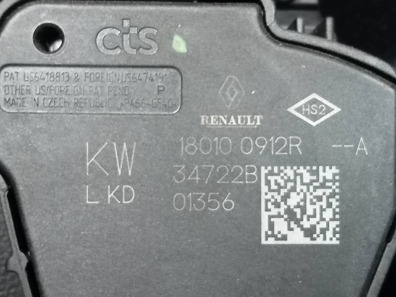 PEDAL ACELERADOR DACIA SANDERO III 180100912R 180100912R - Vista 2
