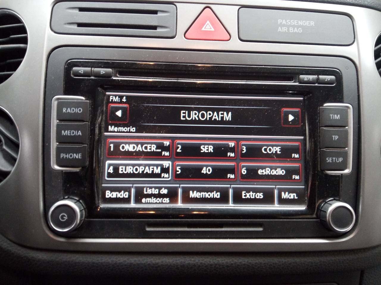 SISTEMA AUDIO / RADIO CD VOLKSWAGEN TIGUAN (5N2) 1K0035195AA / E2-A1-31-2 1K0035195AAE2A1312 - Vista 3