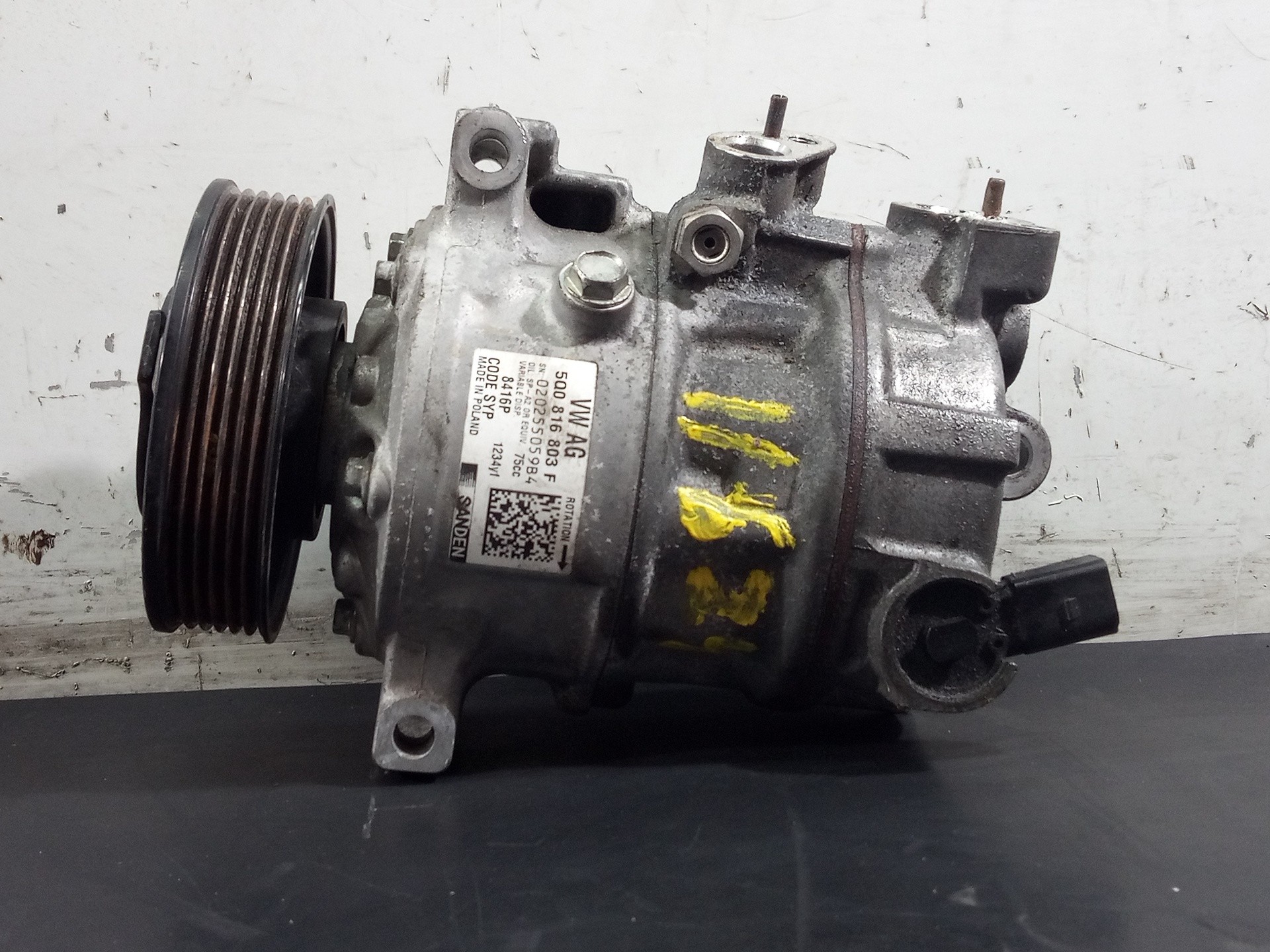 COMPRESOR AIRE ACONDICIONADO VOLKSWAGEN GOLF VII LIM. (BQ1) 5Q0816803F / P3-A3-13-3 / 020255059B4 5Q0816803FP3A3133020255059B4