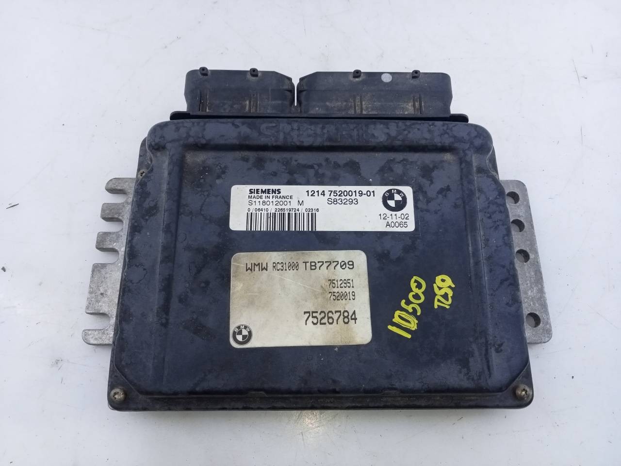 CENTRALITA MOTOR UCE MINI R50 7526784 / E3-A2-50-2 / 1214752001901 7526784E3A25021214752001901