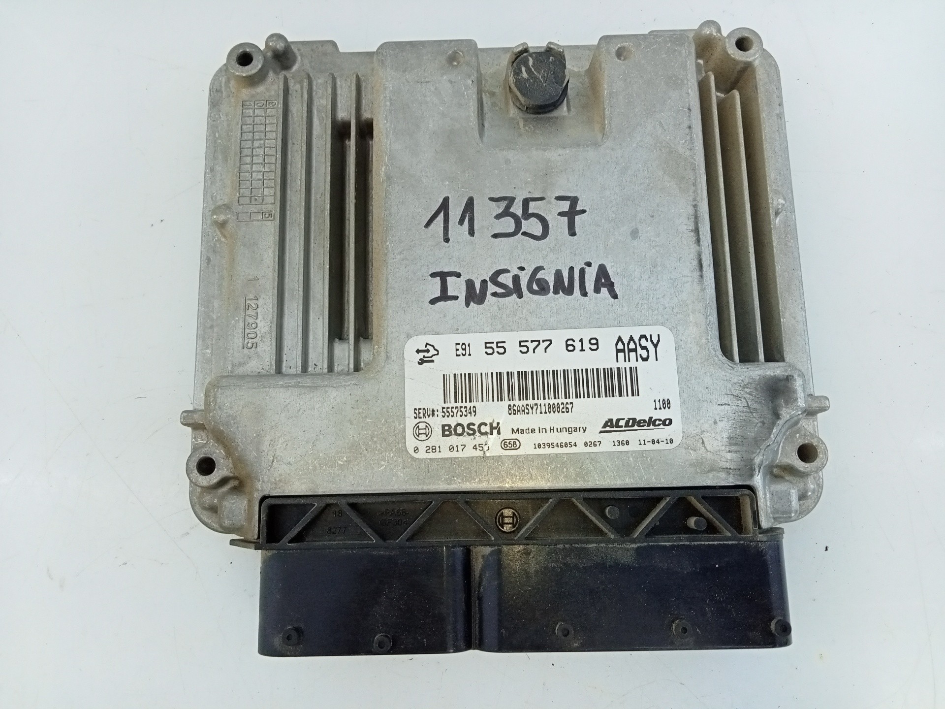 CENTRALITA MOTOR UCE OPEL INSIGNIA BERLINA 55577619 / E3-A5-19-2 / 0281017453 55577619E3A51920281017453