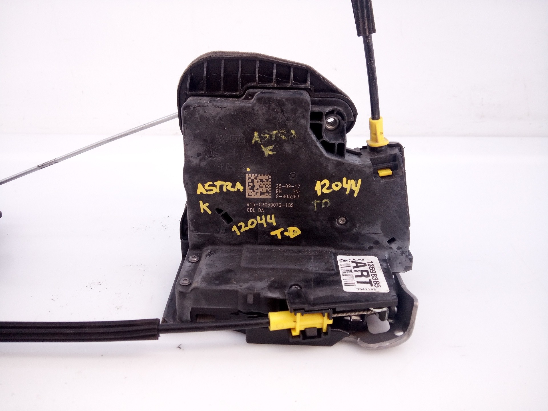 CERRADURA PUERTA TRASERA DERECHA OPEL ASTRA K LIM. 5TÜRIG 915C303907218S / E2-B6-69-2 915C303907218SE2B6692 - Vista 2