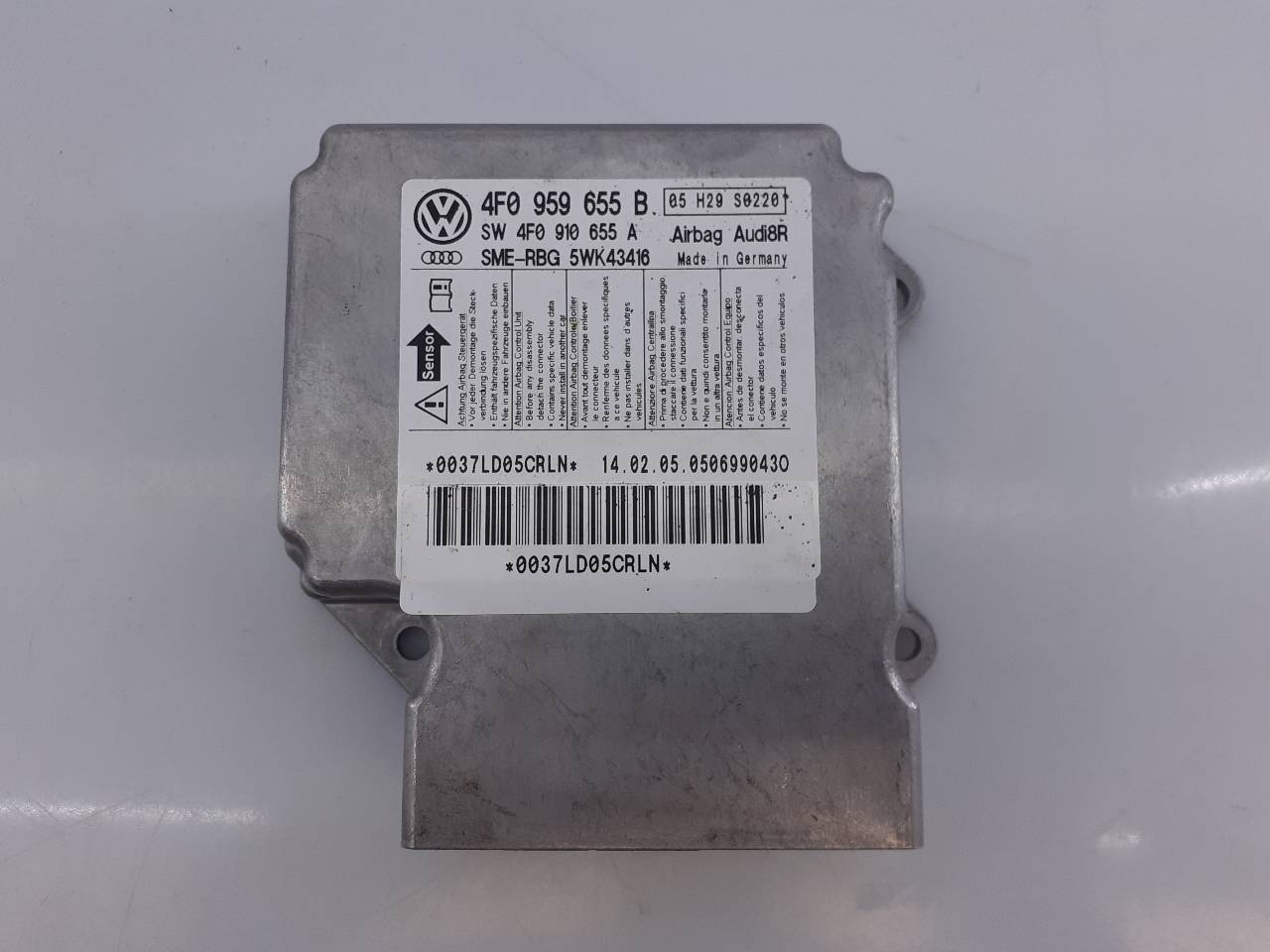 CENTRALITA AIRBAG AUDI A6 BERLINA (4F2) 4F0959655B / E2-A1-2-4 / SW4F0910655A 4F0959655BE2A124SW4F0910655A