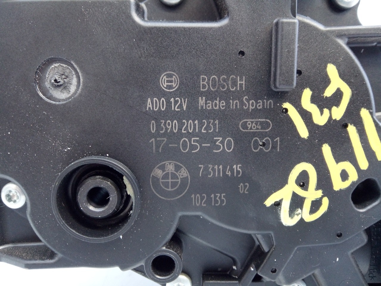 MOTOR LIMPIA TRASERO BMW SERIE 3 TOURING (F31) 0390201231 / E1-A3-47-1 / 731141502 0390201231E1A3471731141502 - Vista 2