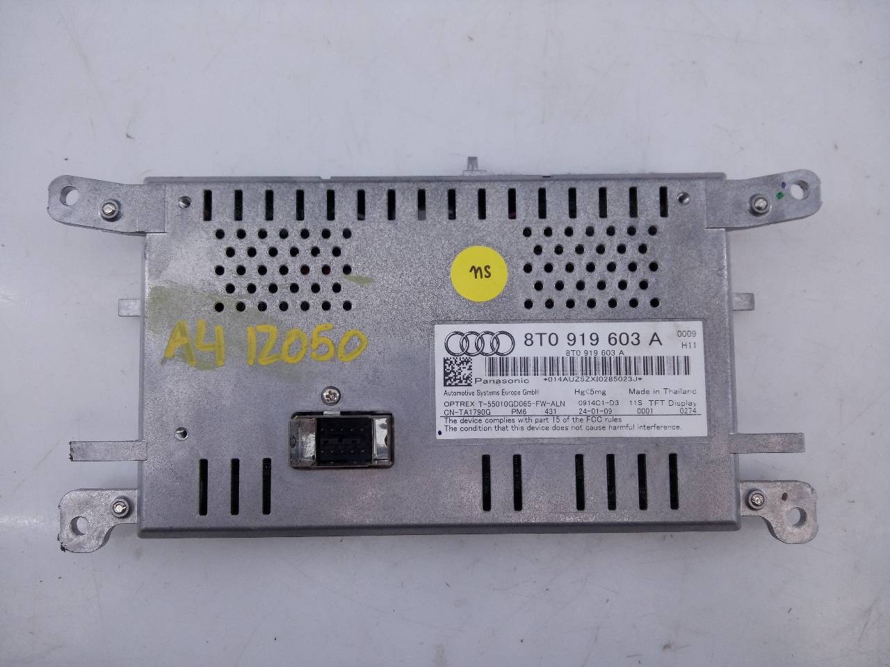 SISTEMA AUDIO / RADIO CD AUDI A4 BER. (B8) 8T1035186P / E2-A1-15-3 / 8T0919603A 8T1035186PE2A11538T0919603A - Vista 3