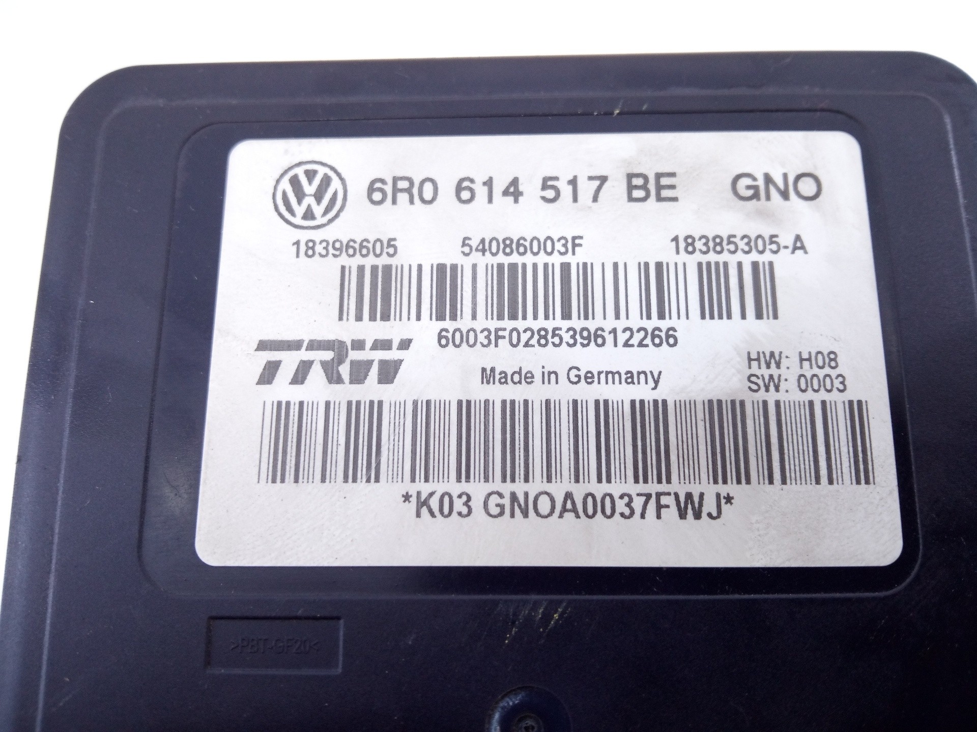 ABS SEAT TOLEDO (KG3) 6R0614517BE / P3-B8-27-1 / XDA0210692 6R0614517BEP3B8271XDA0210692 - Vista 2