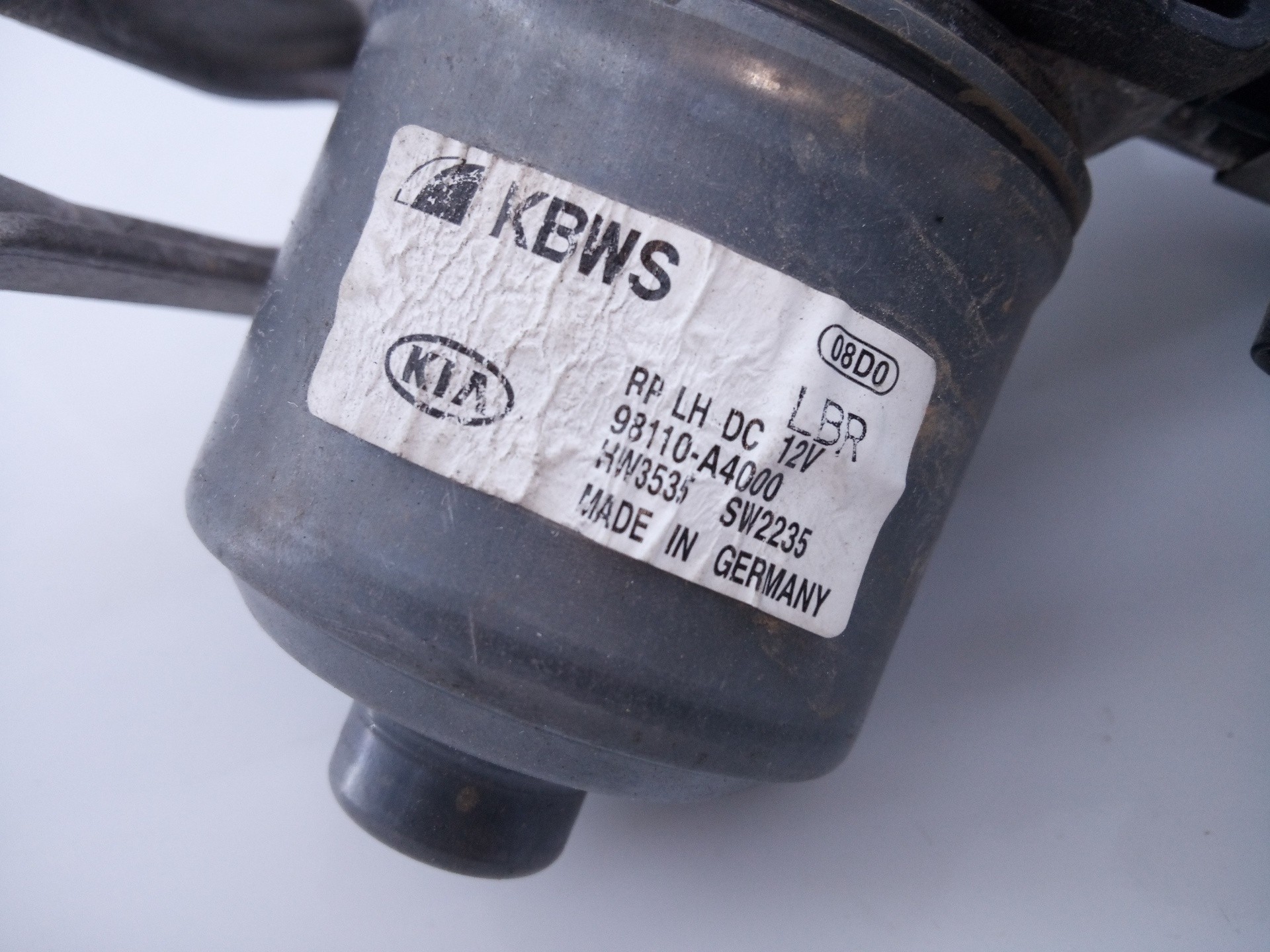 MOTOR LIMPIA DELANTERO KIA CARENS ( ) 98110A4000 / E2-B5-3-1 98110A4000E2B531 - Vista 2