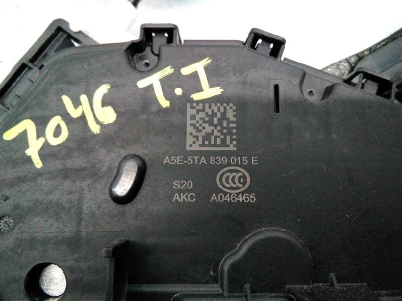 CERRADURA PUERTA TRASERA IZQUIERDA VOLKSWAGEN POLO 5TA839015E / E1-B6-48-3 5TA839015EE1B6483 - Vista 3