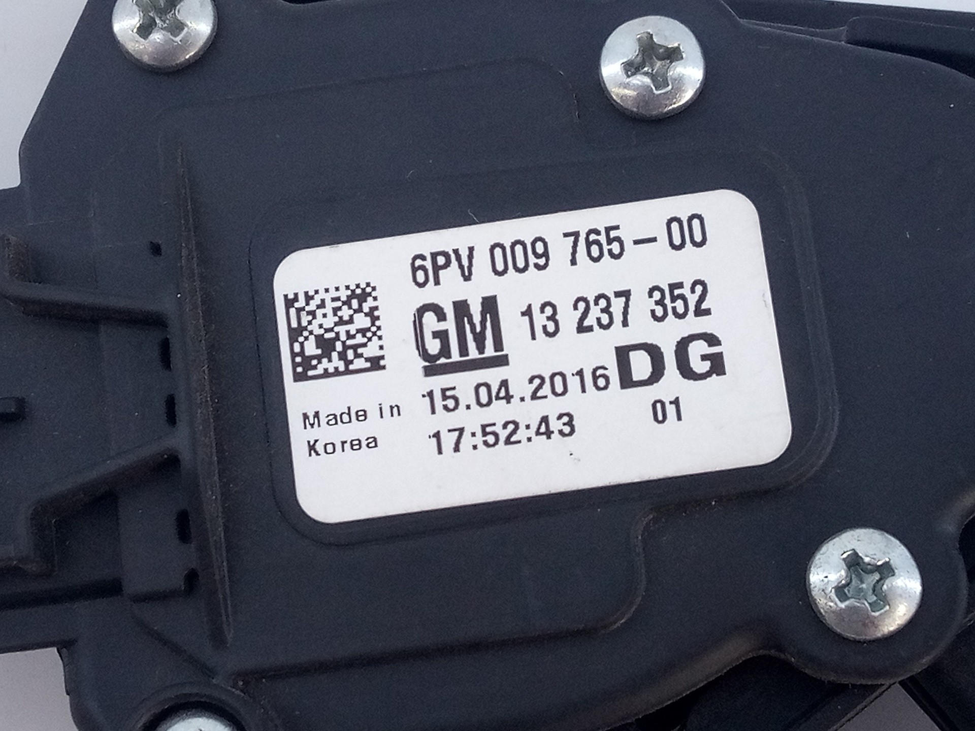 PEDAL ACELERADOR OPEL INSIGNIA BERLINA 13237352 / E3-A5-19-4 / 6PV00976500 13237352E3A51946PV00976500 - Vista 3