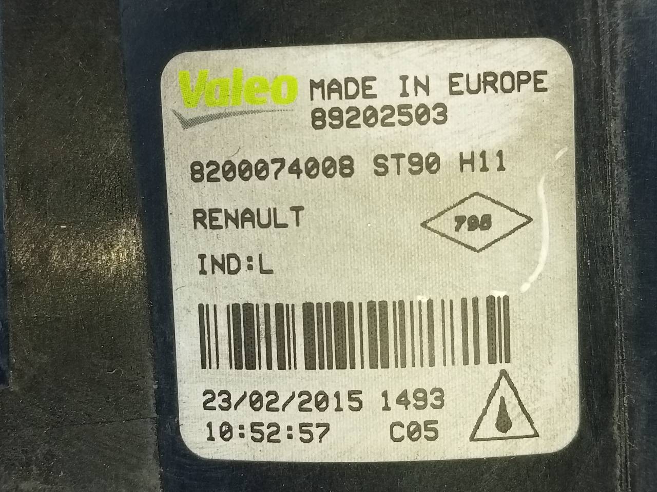 FARO ANTINIEBLA DERECHO RENAULT MEGANE III BERLINA 5 P 8200074008 / E1-A1-47-1 / 89202503 8200074008E1A147189202503 - Vista 2