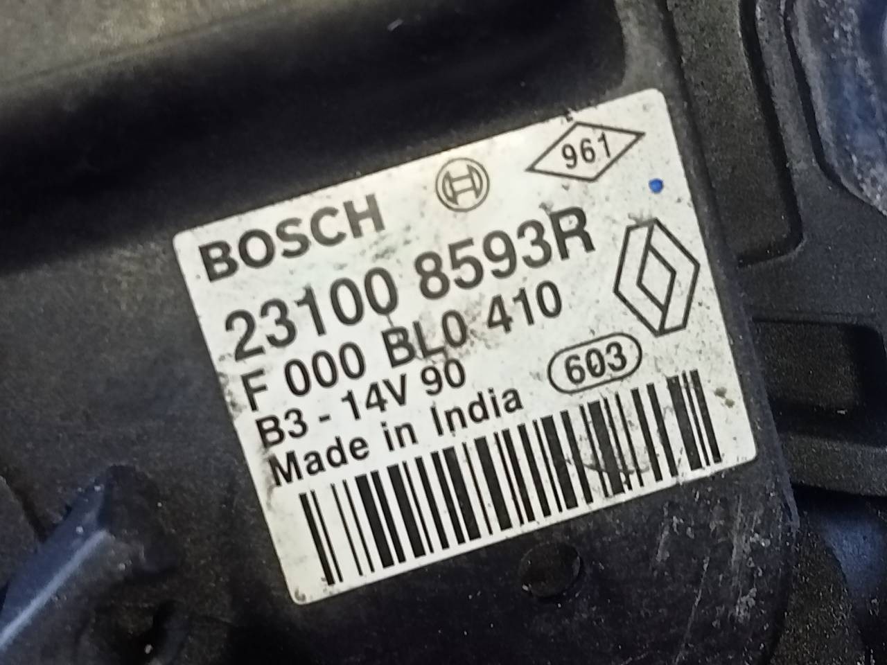 ALTERNADOR DACIA SANDERO 231008593R / P3-A4-23-2 231008593RP3A4232 - Vista 2