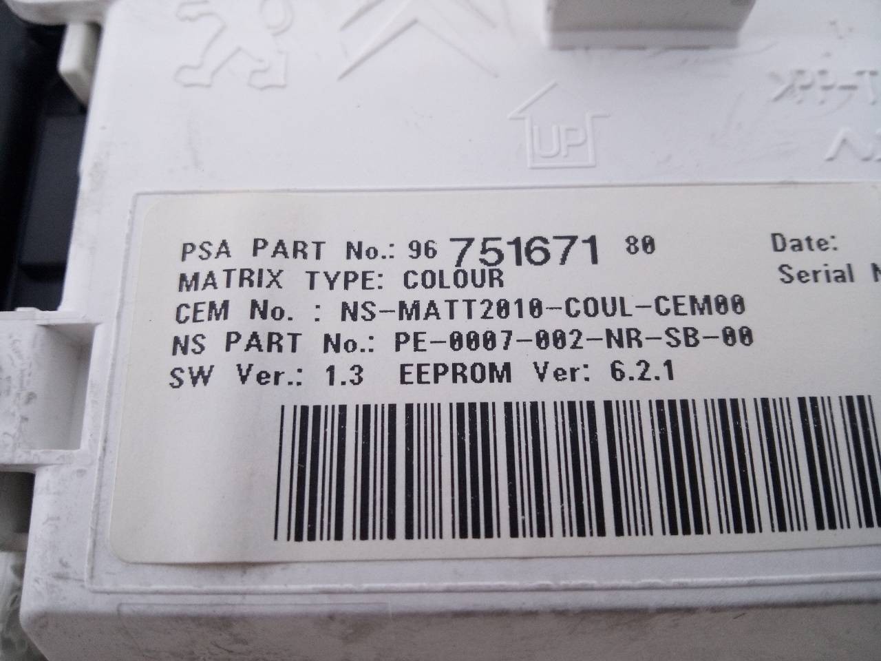 CUADRO INSTRUMENTOS PEUGEOT 508 9675167180 / E3-B2-44-2 9675167180E3B2442 - Vista 2