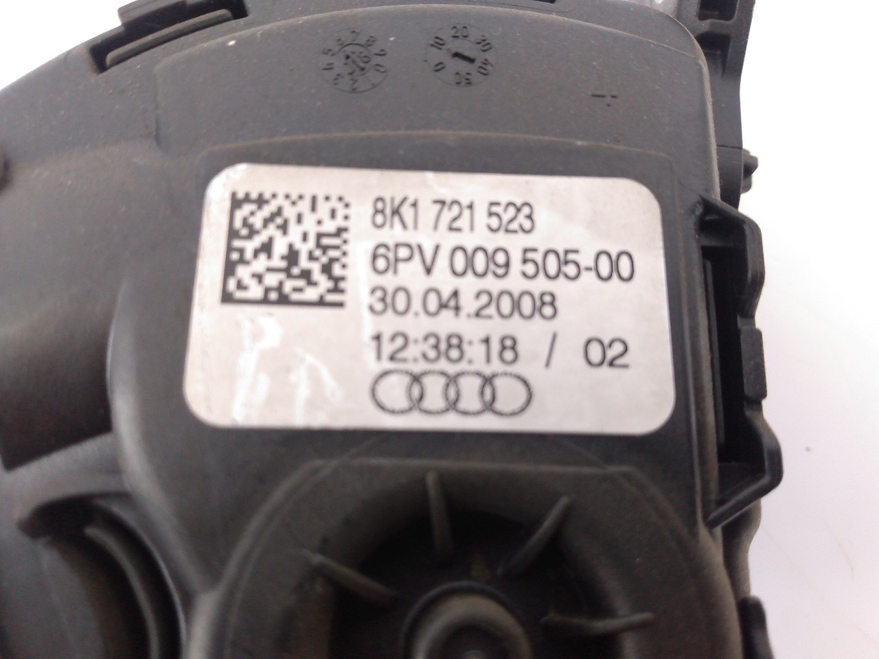 PEDAL ACELERADOR AUDI A4 AVANT (8K5) (2008) 8K1721523 / E2-A1-10-5 / 6PV00950500 8K1721523E2A11056PV00950500 - Vista 2
