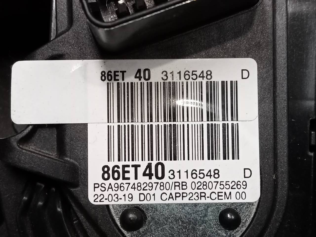 PEDAL ACELERADOR CITROËN C4 PICASSO 9674829780 9674829780 - Vista 2