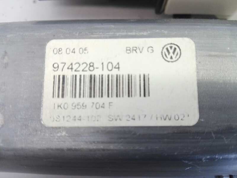 MOTOR ELEVALUNAS TRASERO DERECHO VOLKSWAGEN PASSAT BERLINA (3C2) 1K0959704F / E1-A5-31-2 / F005S00208 1K0959704FE1A5312F005S00208 - Vista 2