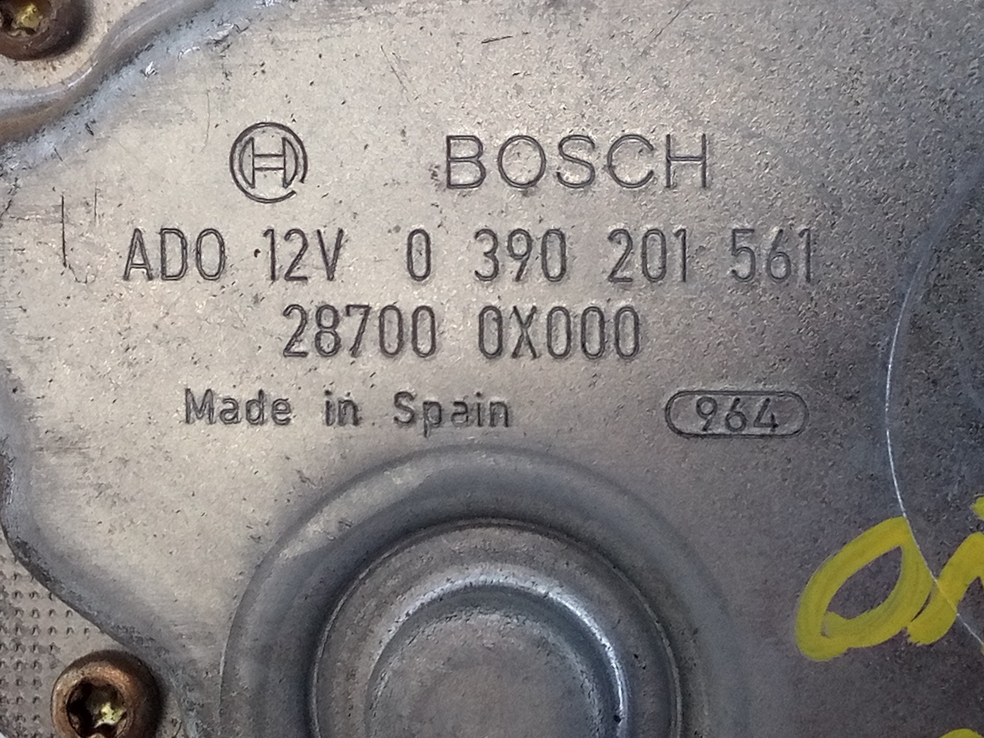 MOTOR LIMPIA TRASERO NISSAN TERRANO/TERRANO.II (R20) 0390201561 / E2-A4-27-2 0390201561E2A4272 - Vista 2