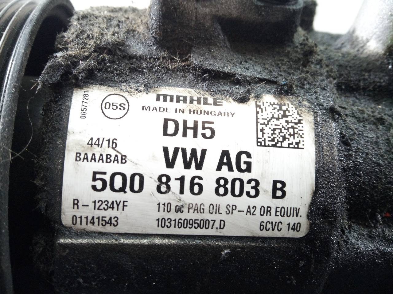 COMPRESOR AIRE ACONDICIONADO SEAT TOLEDO (KG3) 5Q0816803B / P3-A3-2-2 5Q0816803BP3A322 - Vista 2