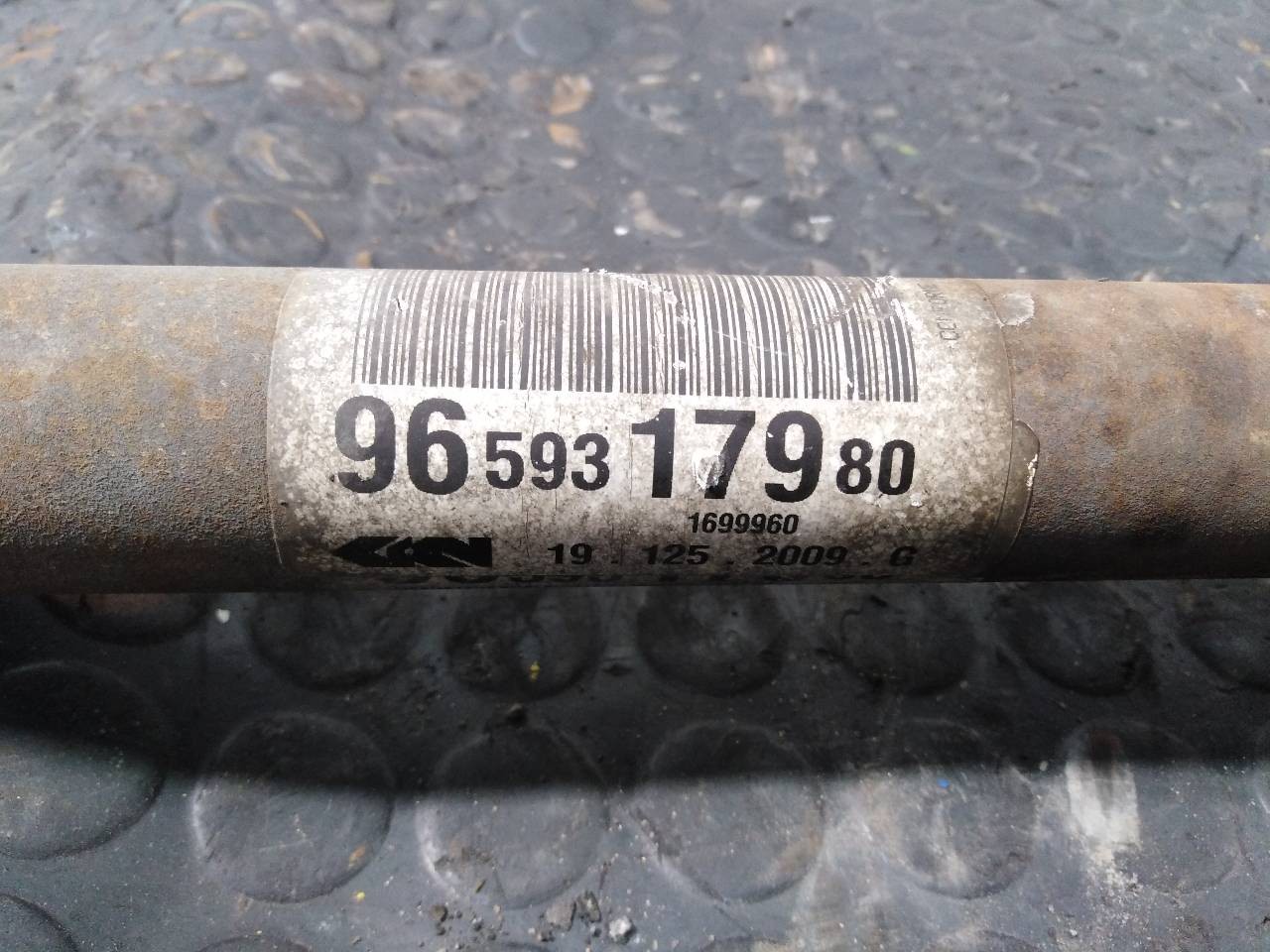 TRANSMISION DELANTERA DERECHA PEUGEOT 207 9659317980 / P1-A6-24 / 1699960 9659317980P1A6241699960 - Vista 2