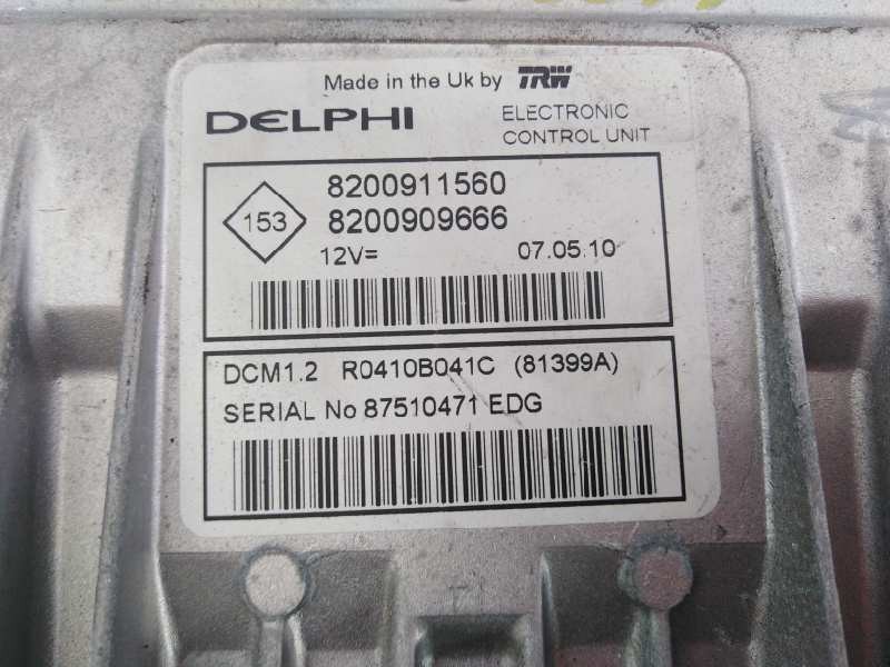 CENTRALITA MOTOR UCE NISSAN NV 200 (M20) 8200911560 / E3-B4-24-2 / 8200909666 8200911560E3B42428200909666 - Vista 3