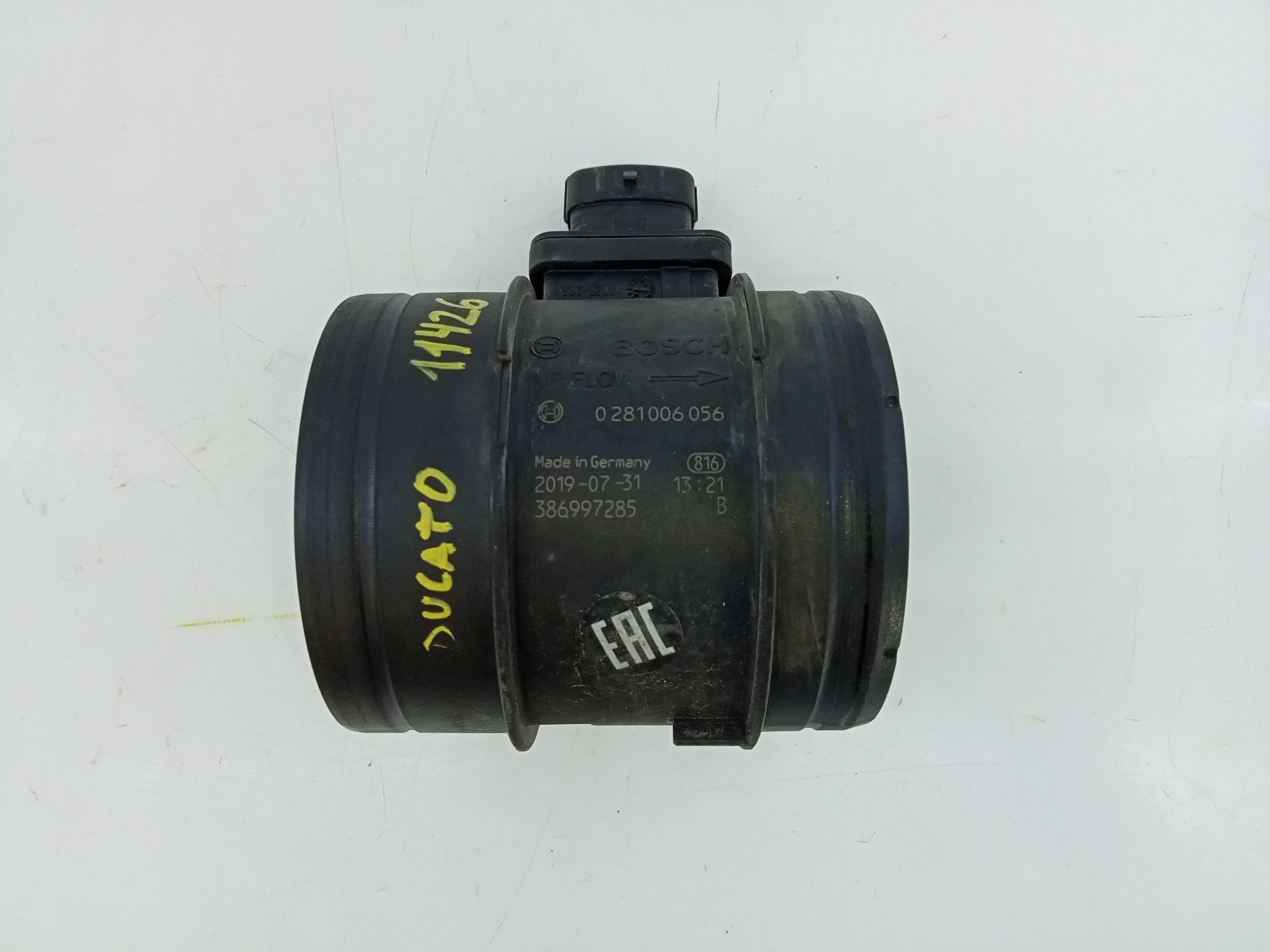 CAUDALIMETRO FIAT DUCATO FURGÓN 30 386997285 / E3-B6-42-5 / 0281006056 386997285E3B64250281006056