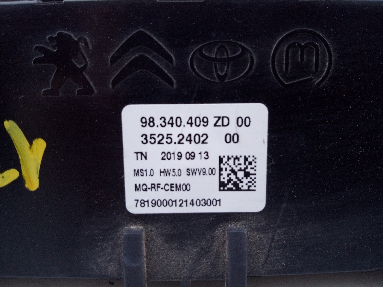 MANDO CLIMATIZADOR CITROËN BERLINGO 98340409ZD / E3-B2-14-2 / 3525240200 98340409ZDE3B21423525240200 - Vista 2