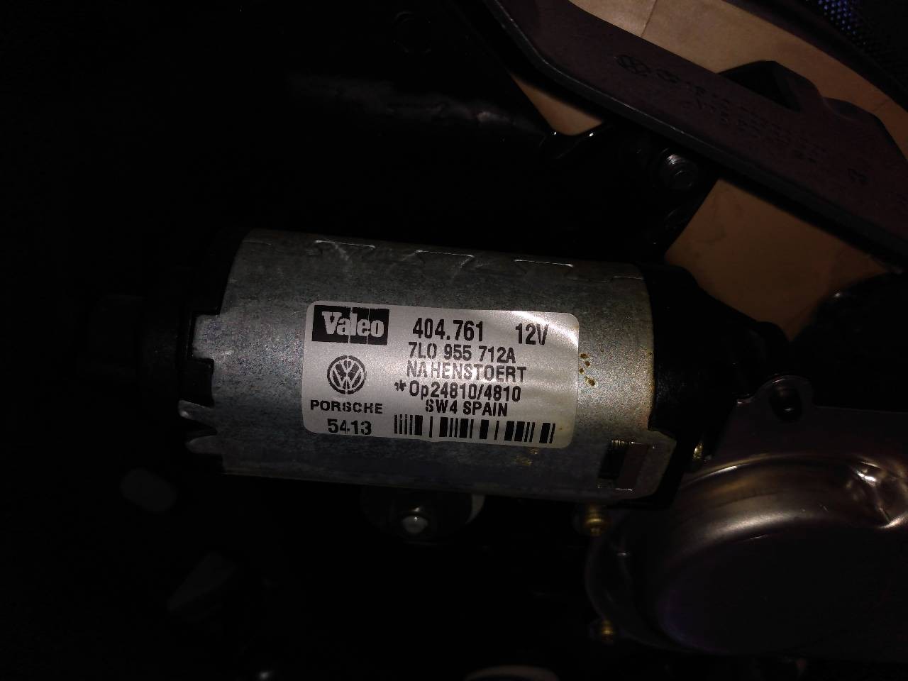 MOTOR LIMPIA TRASERO VOLKSWAGEN TOUAREG (7LA) 7L0955712A 7L0955712A