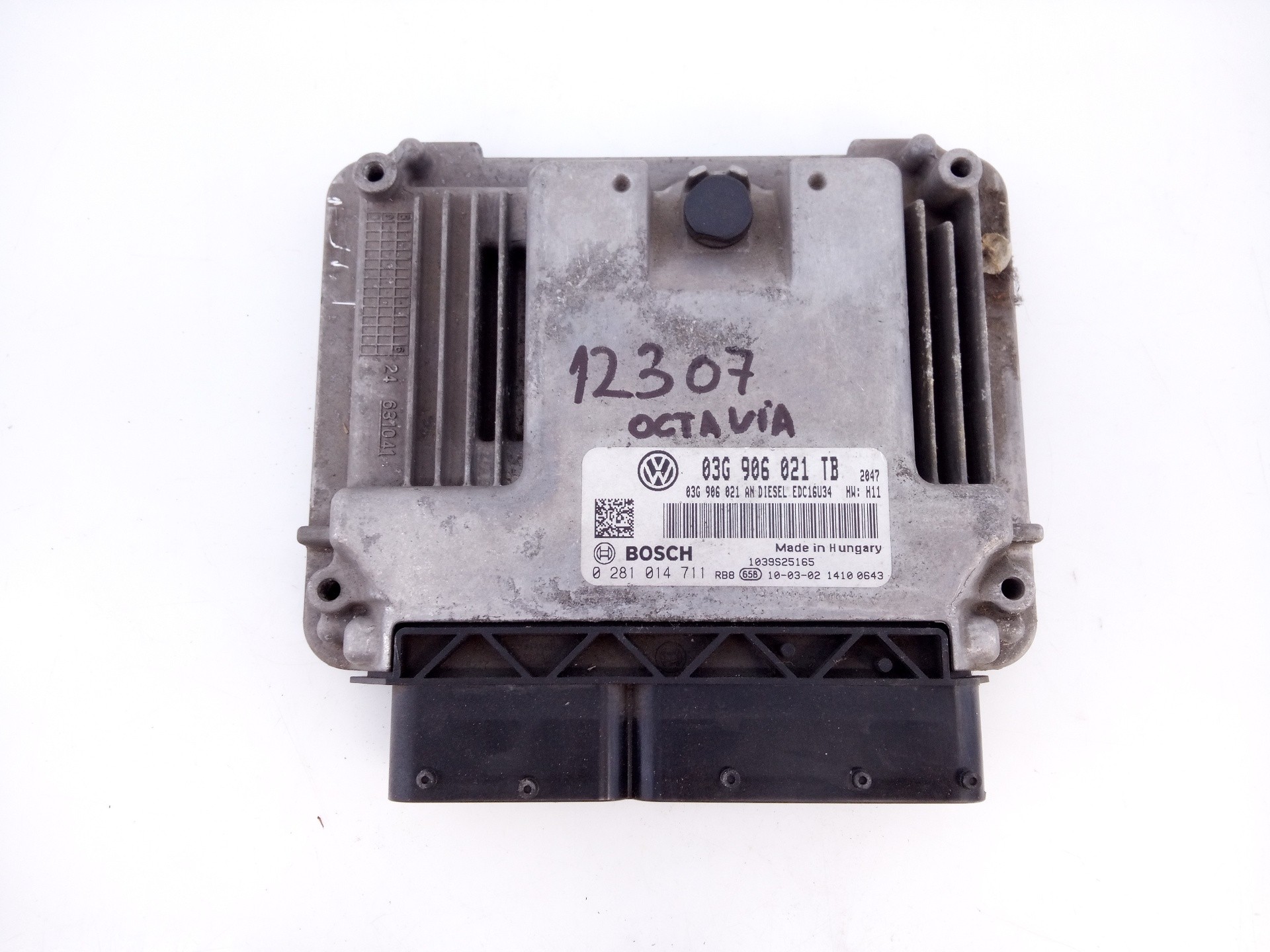 CENTRALITA MOTOR UCE SKODA OCTAVIA BERLINA (1Z3) 03G906021TB / E2-A1-19-1 / 0281014711 03G906021TBE2A11910281014711