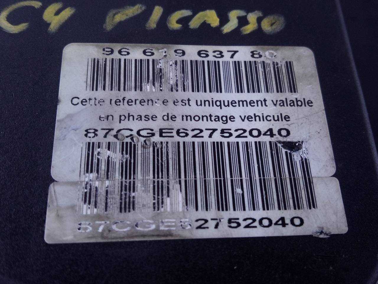 ABS CITROËN C4 PICASSO 9661963780 / P3-B9-19-1 / 0265235010 9661963780P3B91910265235010 - Vista 2
