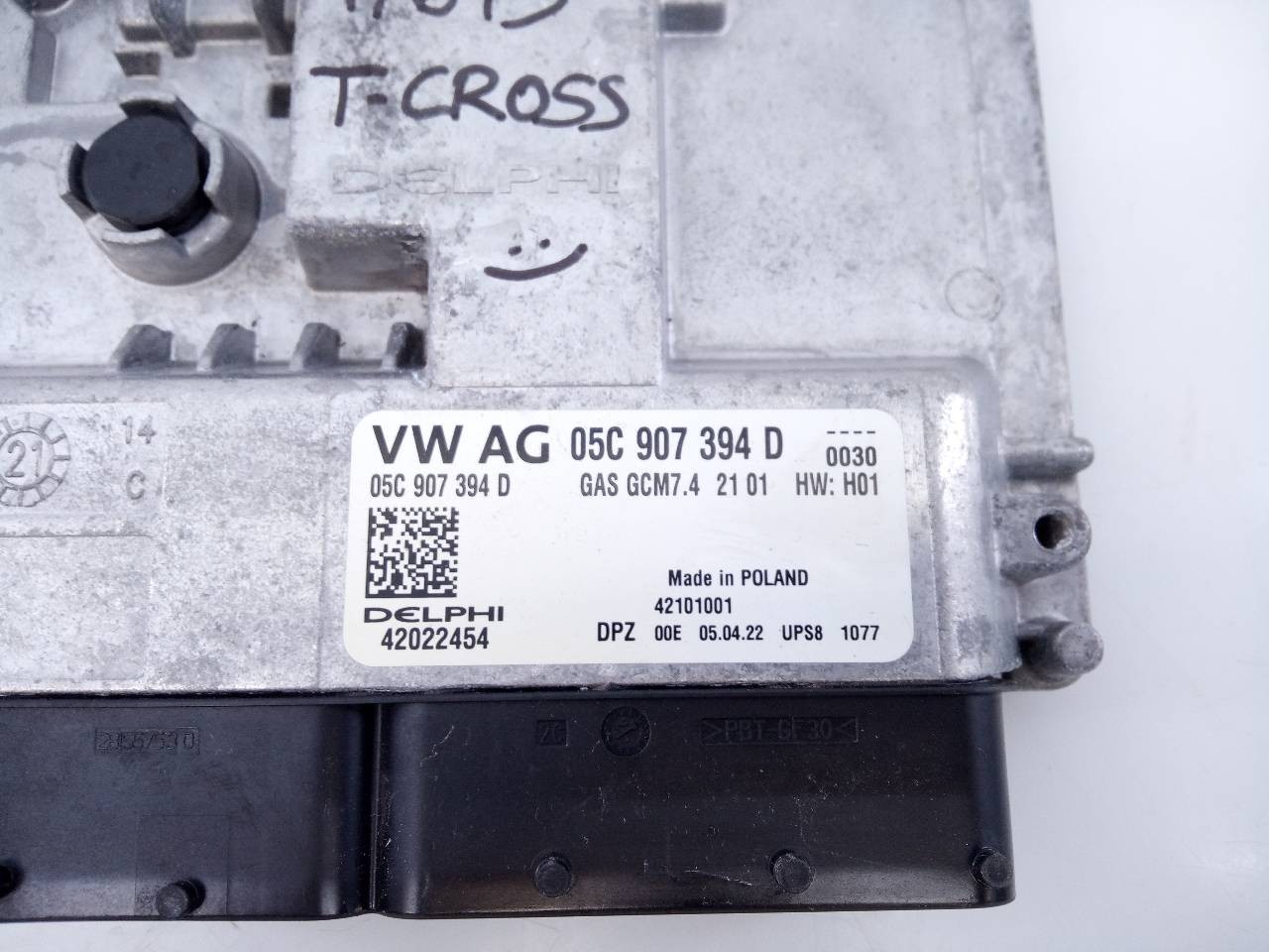 CENTRALITA MOTOR UCE VOLKSWAGEN T-CROSS 05C907394D / E2-A1-29-2 / 42022454 05C907394DE2A129242022454 - Vista 2