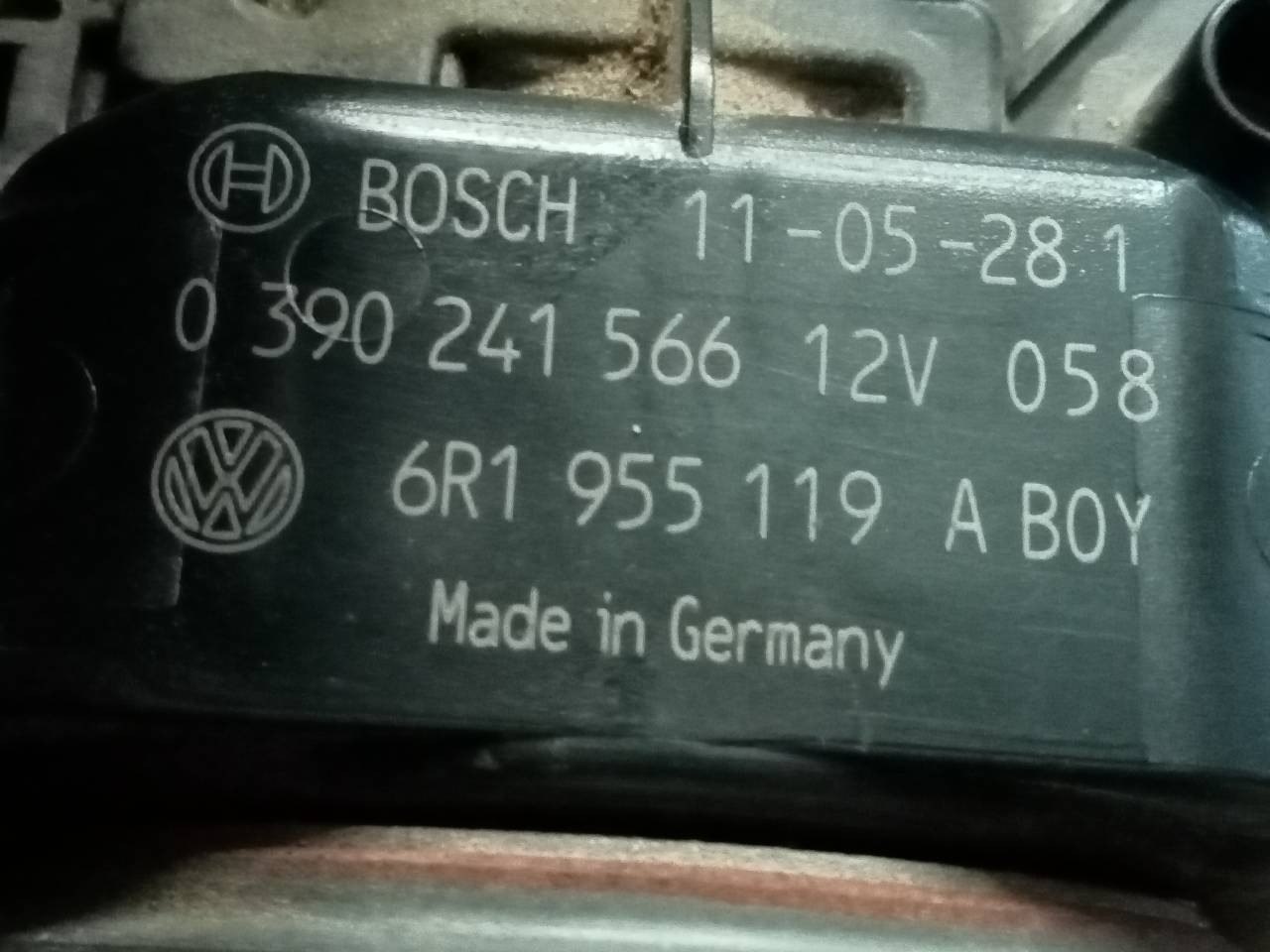 MOTOR LIMPIA DELANTERO VOLKSWAGEN POLO (6R1) 6R1955119A 6R1955119A - Vista 2