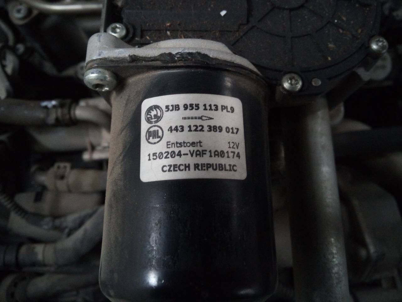 MOTOR LIMPIA DELANTERO SKODA SPACEBACK (5H) 5JB955113 / 443122389017 5JB955113443122389017