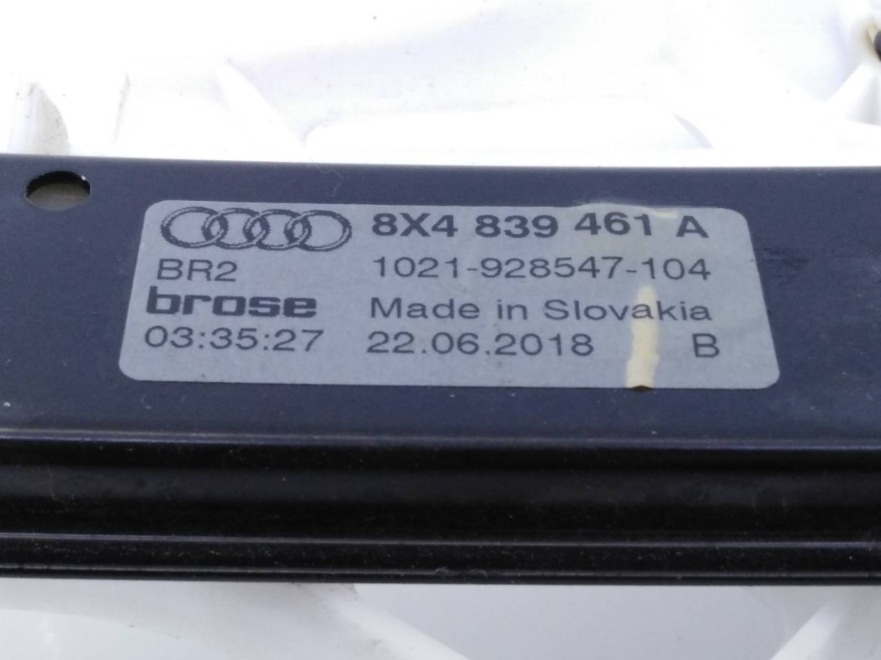 ELEVALUNAS TRASERO IZQUIERDO AUDI A1 SPORTBACK (8XF) 8K0959812A / E1-B6-12-1 / 8X4839461A 8K0959812AE1B61218X4839461A - Vista 3