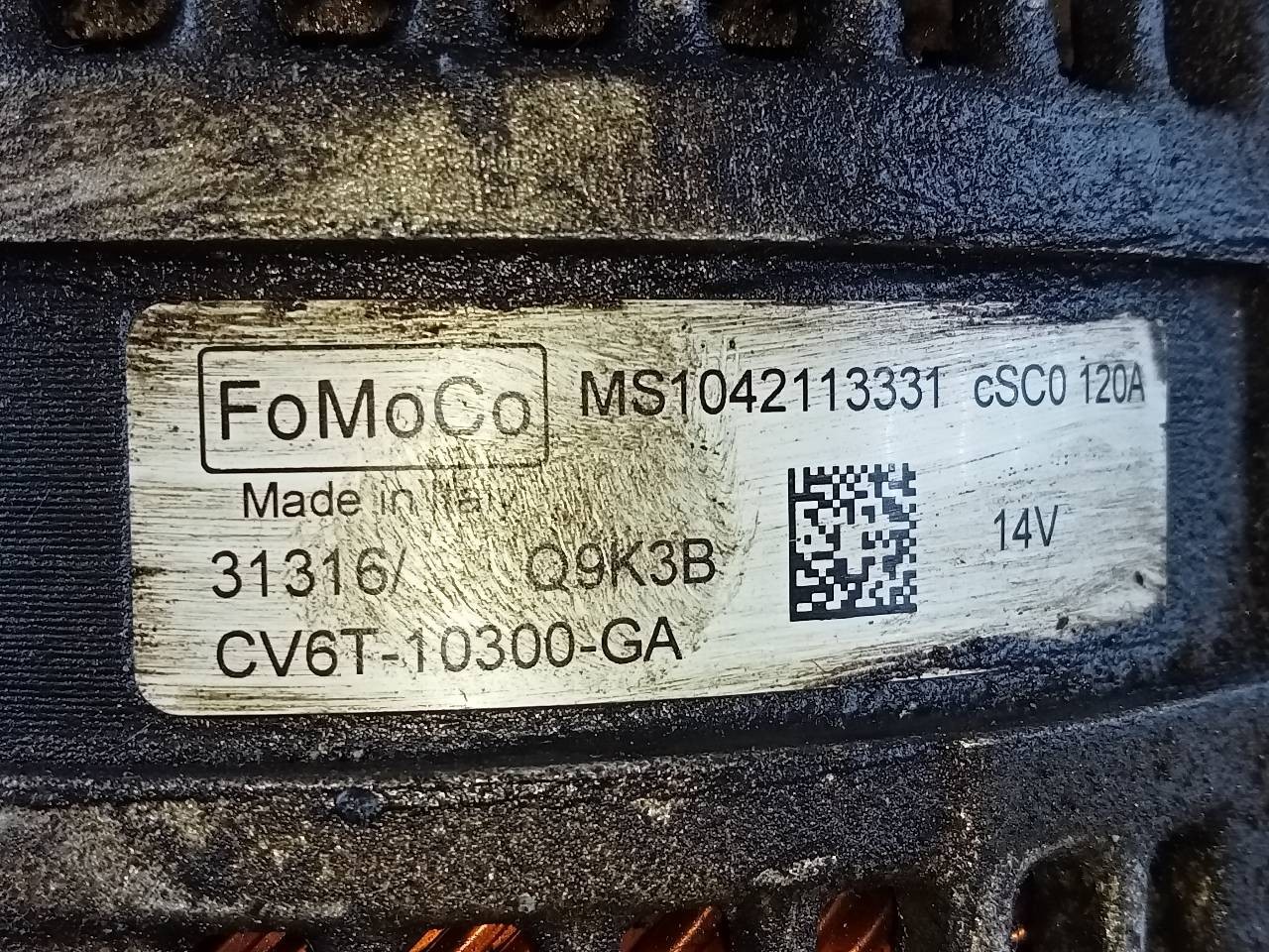 ALTERNADOR FORD FOCUS TURN. CV6T10300GA / P3-B5-12-1 / MS1042113331 CV6T10300GAP3B5121MS1042113331 - Vista 3