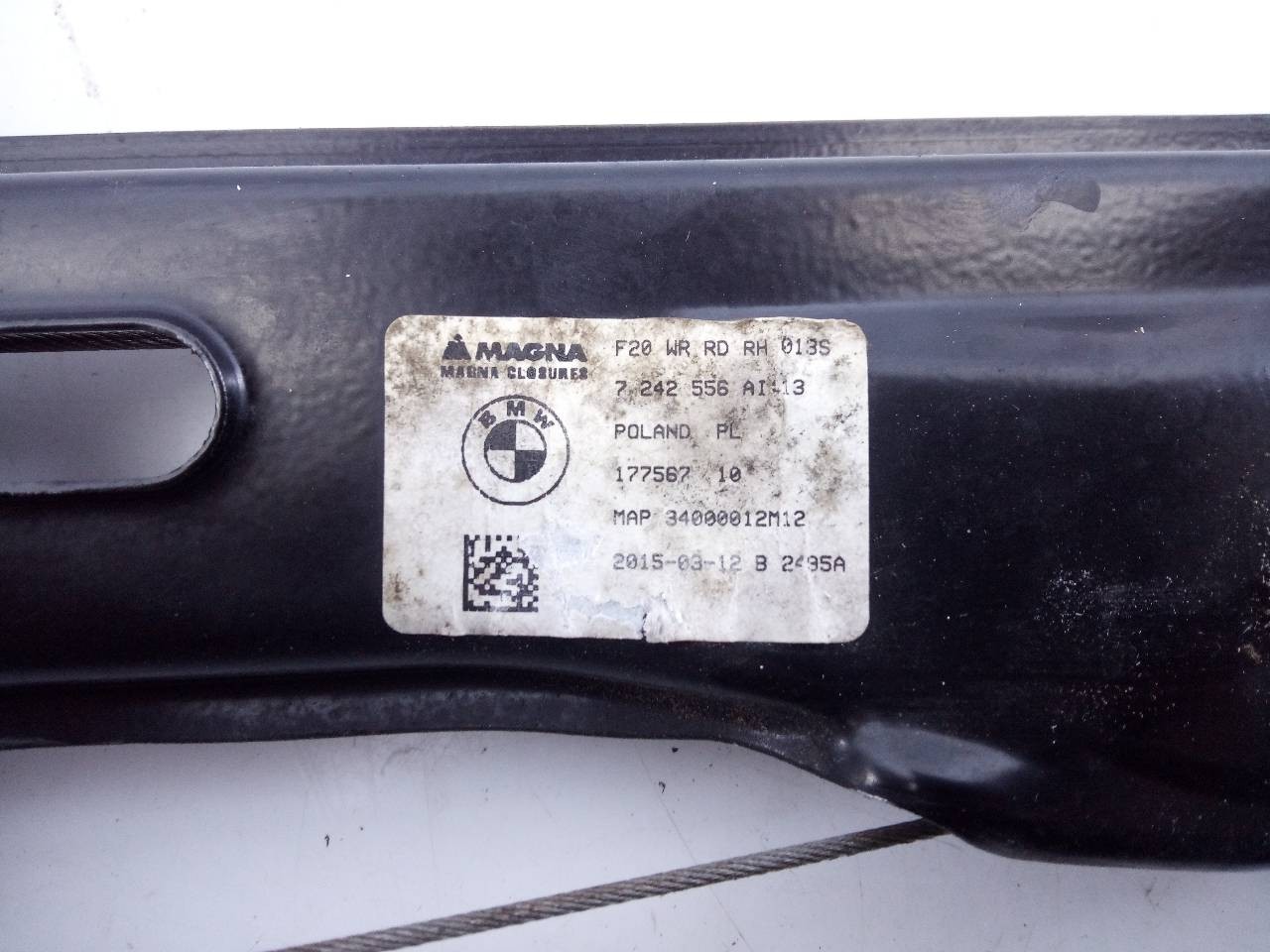 ELEVALUNAS TRASERO DERECHO BMW SERIE 1 LIM. (F20/F21) 7242556 / E1-A3-28-1 7242556E1A3281 - Vista 3