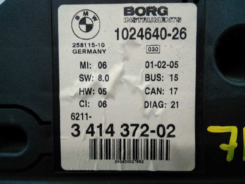CUADRO INSTRUMENTOS BMW X3 (E83) 102464026 / E3-A2-40-3 / 341437202 102464026E3A2403341437202 - Vista 2