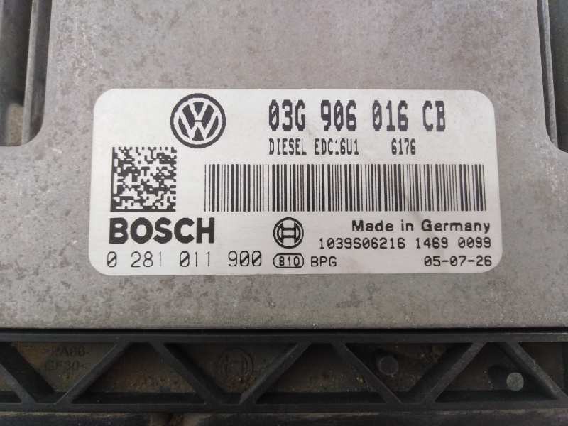 CENTRALITA MOTOR UCE VOLKSWAGEN GOLF V BERLINA (1K1) 03G906016CB / E2-A1-20-2 / 0281011900 03G906016CBE2A12020281011900 - Vista 2