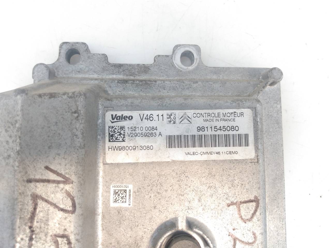 CENTRALITA MOTOR UCE PEUGEOT 2008 (--.2013->) 9811545080 / E3-B2-26-1 / 9800913080 9811545080E3B22619800913080 - Vista 2