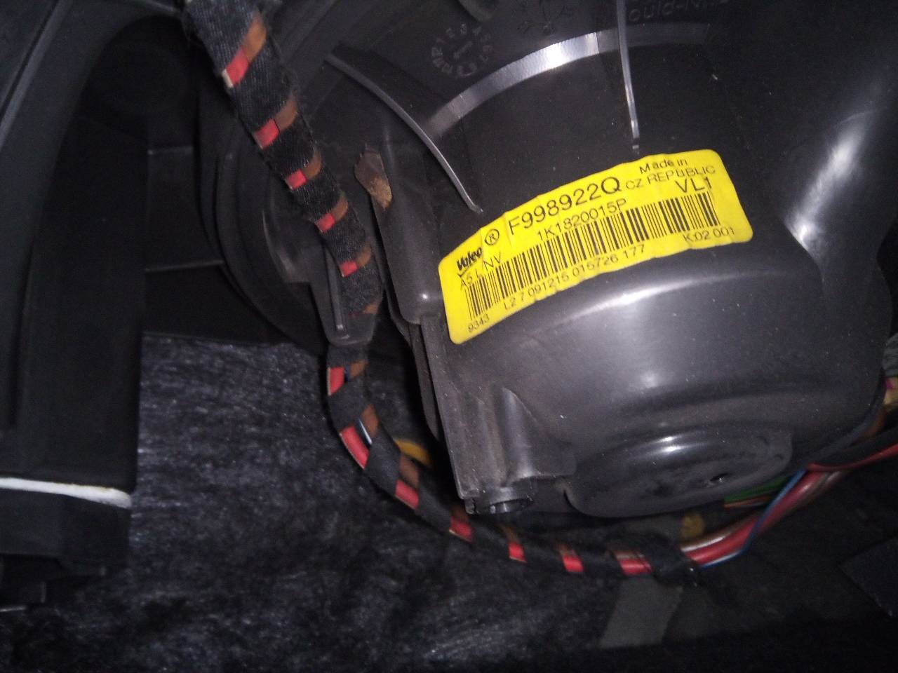 VENTILADOR CALEFACCION VOLKSWAGEN CADDY FURGÓN/KOMBI 1K1820015P 1K1820015P
